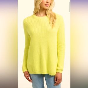 NWOT 525 AMERICA WOMEN'S EMMA SHAKER STITCH SWEATER Size Small